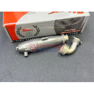 Max Power EFRA 2670 with 01599 manifold .12 Touring  Black Hard Exhaust pipe set